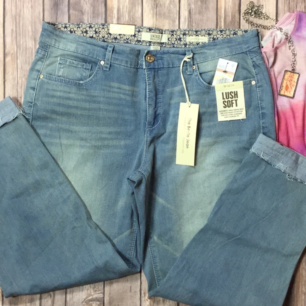 Vintage America Bestie jeans 12/31 NWT - Picture 3 of 4
